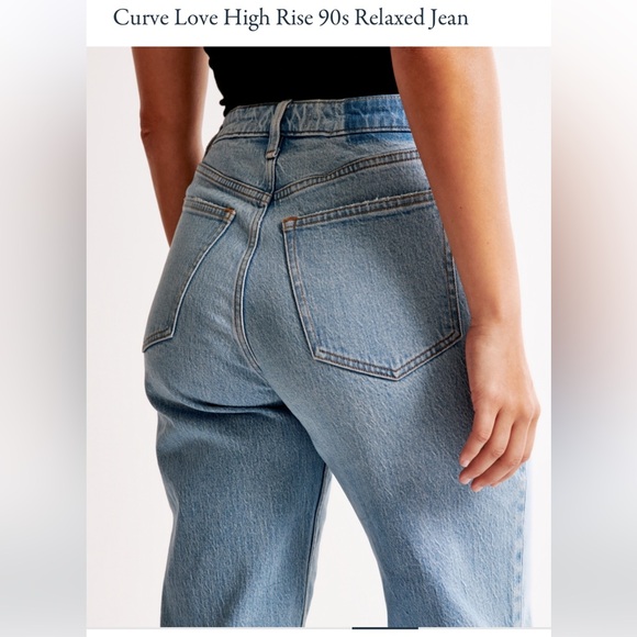 abercrombie & fitch The 90s Relaxed Jean
High Rise curve love 28/ 6s - Picture 10 of 11